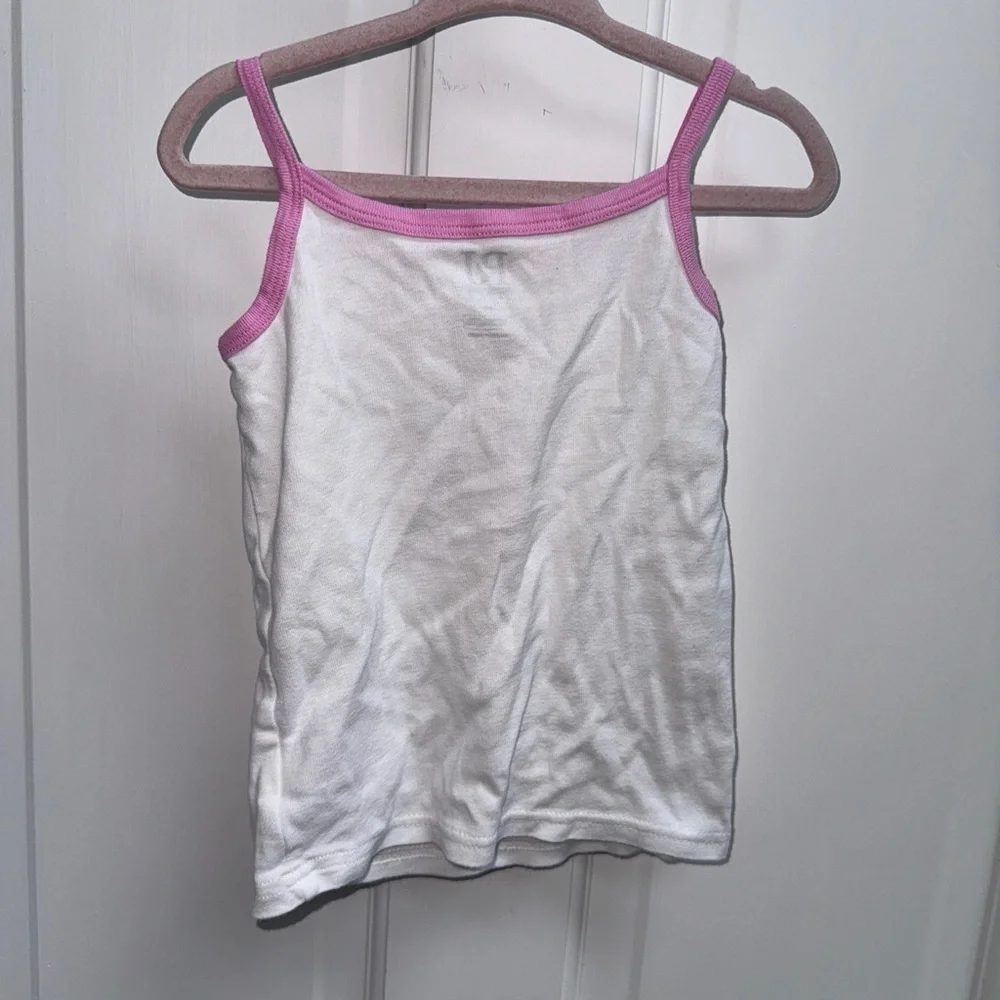 PJ Place 3T White and Pink Love My Pops Pajama Top Camisole Ice Cream Graphic